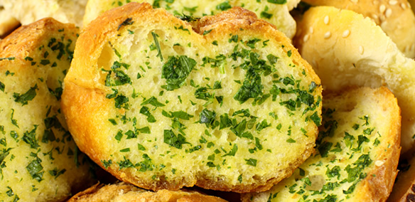Garlic bread for lunch catering in stanford university
