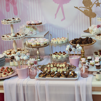 Desserts buffet table of blacktieaffair catering mountain view ca
